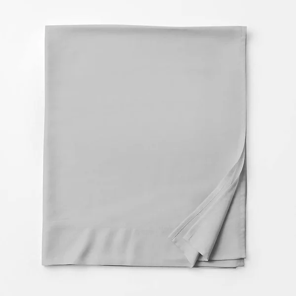 Legends Hotel Tencel Lyocell Sateen Flat Sheet - Sterling - Gray - Size Queen, The Company Store