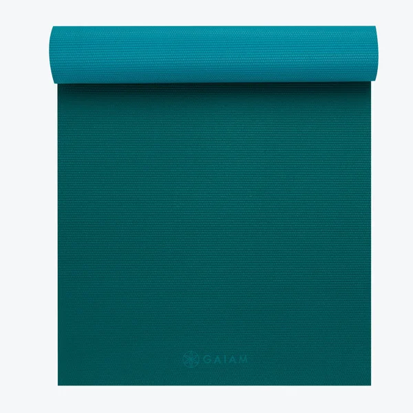 Gaiam 2-Color Yoga Mat, Navy/Pink, 3mm