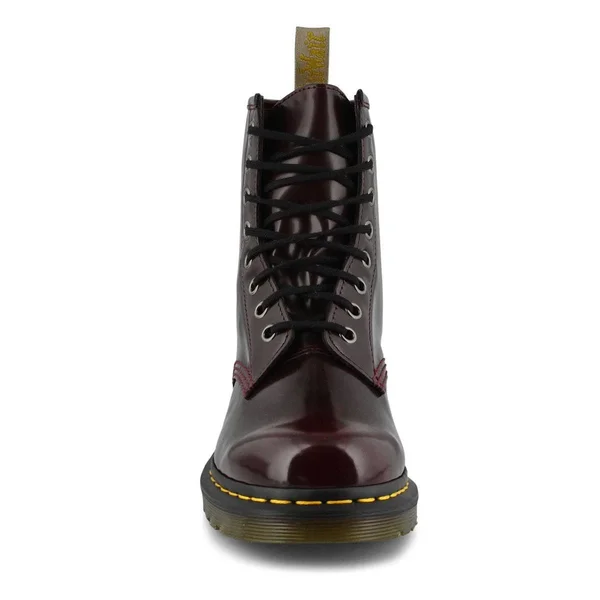 Dr Martens Vegan 1460 Cambridge Brush 8 Eye Boots - Cherry Red