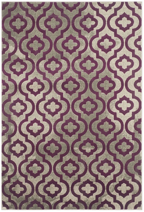Safavieh Porcello Light Grey & Purple 6& x 9& Rug