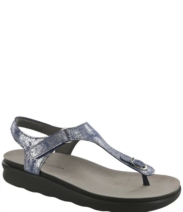 SAS Women's Marina Silver Blue 5.5 Wide