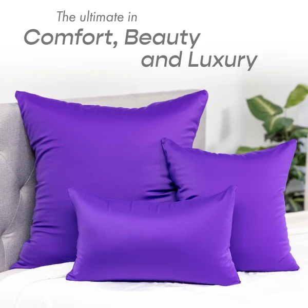 26x22 x 26x22 Throw Pillow Cozy Soft Microbead: 1 PC, Dark Lavendar