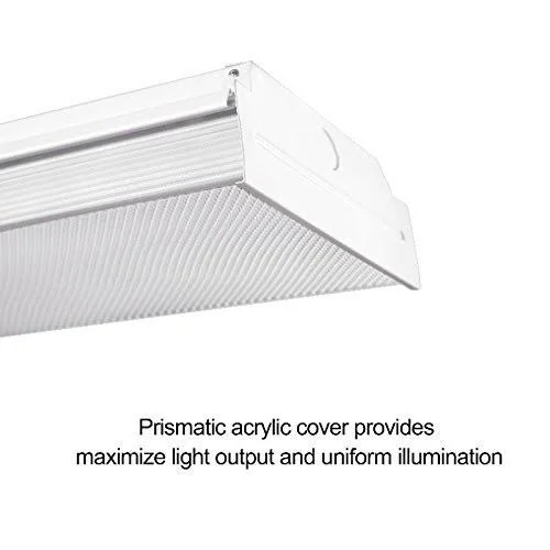 FaithSail 4ft LED Wraparound 40W 4 Foot LED Shop Lights for Garage - 4400lm, LED