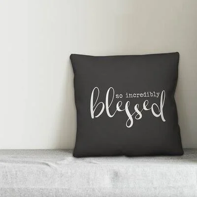 Colley Square Pillow Cover & Insert Gracie Oaks Color: Black/White, Size: 16x22 x 16x22