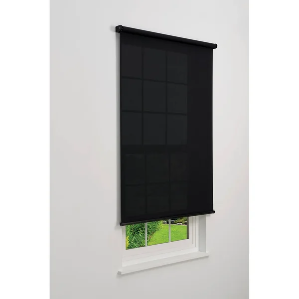 Linen Avenue Cordless 5% Solar Screen Standard Roller Shade - Coffee 61 W x 78 H