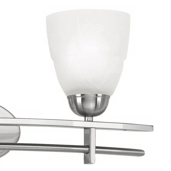 Possini Euro Deco 23 1/2x22 Wide Brushed Nickel Bath Light