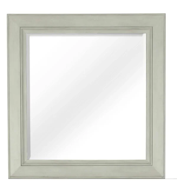 Magnussen Raelynn Portrait Concave Framed Mirror in Weathered White