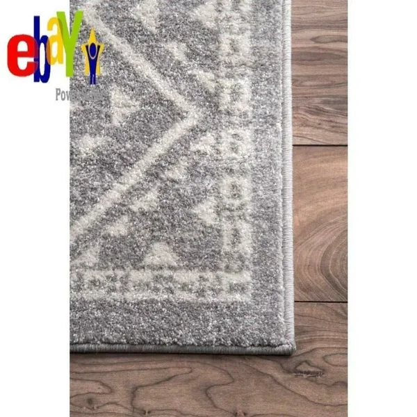 Lynell Trellis Dark Gray 8 x 10 Area Rug