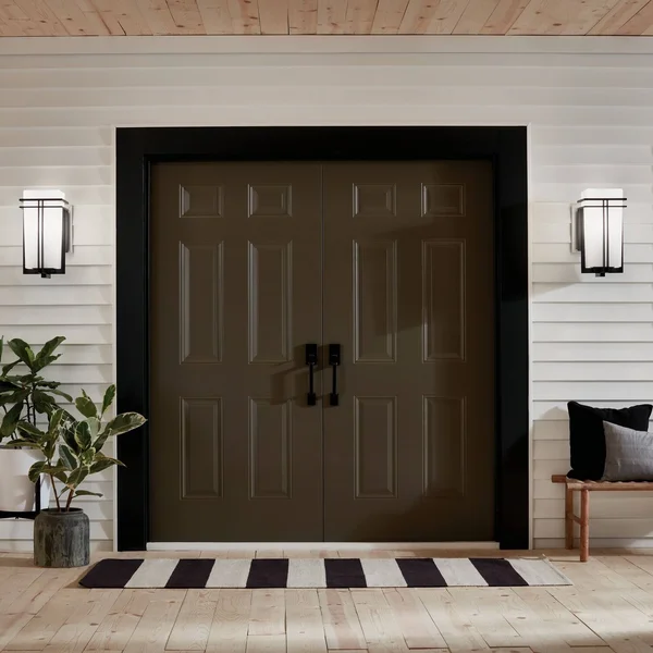 Kichler Lighting 49202BK Tremillo Outdoor Wall Light, Black