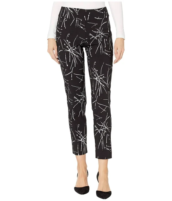 Pull-On Ankle Pants Brown Python - 14