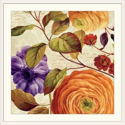&End of Summer III& by Lisa Audit Painting Print Charlton Home Size: 28x22 H x 28x22 W x 1x22 D, Format: White Framed