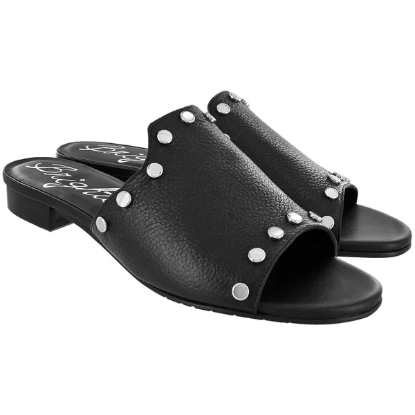 Brighton Night Studded Sandals- Size 5.5 Black