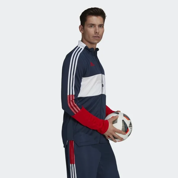 Adidas Men's Navy/Red Tiro Track Jacket, Size: XXL, Polyester