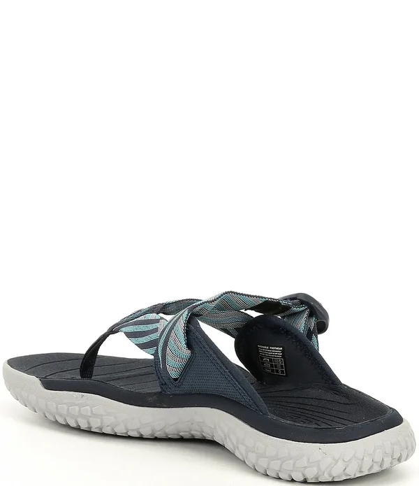 Keen Women's Solr Toe Post Sandal - 6 - Navy - Blue Mist