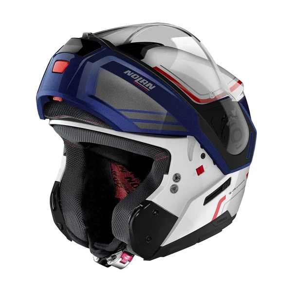 Nolan - Helmet N90-3 Voyager N-Com White - Blue - Size S