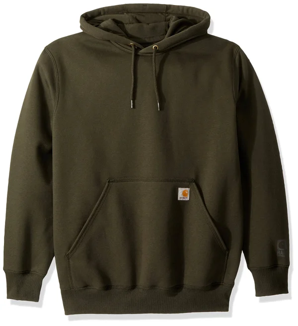 Carhartt Men's Rain Defender Paxton Heavyweight Hooded Sweatshirt - Peat, Large