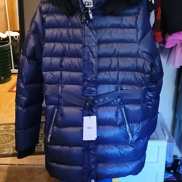 Ugg Women's Valerie Belted Down Coat Polyester - Size XL