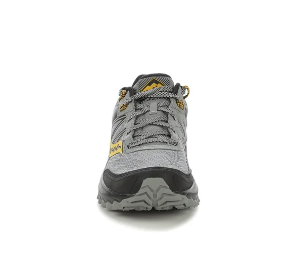 Men's Saucony Excursion TR 14 Trail Running Shoes in Grey/Gold Size 8 Wide
