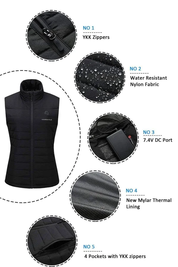 Women's Heated Vest 7.4V XL, Beige