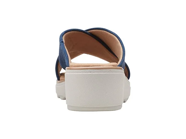 Clarks Women's Collection Jillian Gem Sandals - Navy Suede