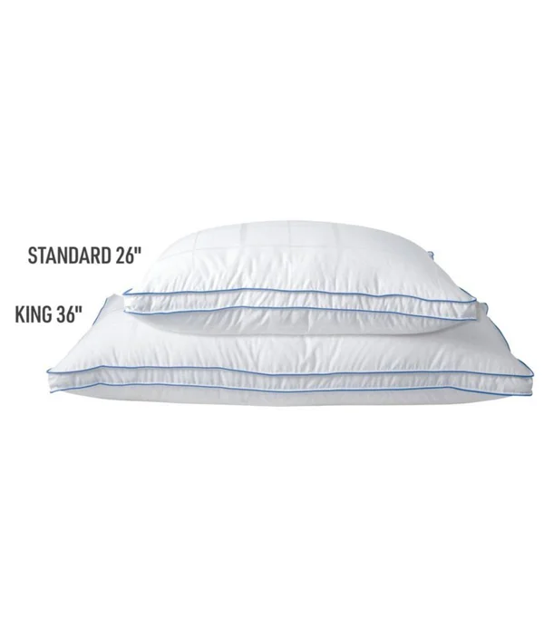 700-Fill-Power Sateen White Goose Down Pillow Tan Soft King Size, L.L.Bean