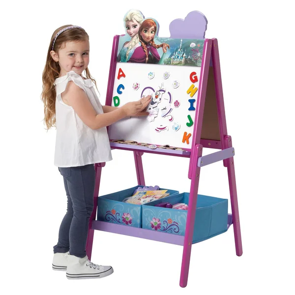 Delta Children Wooden Double Sided Activity Easel, Frozen