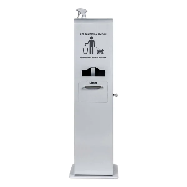 Indoor Pet Sanitation Station 15.5 16 51 Silver Poopy Pouch