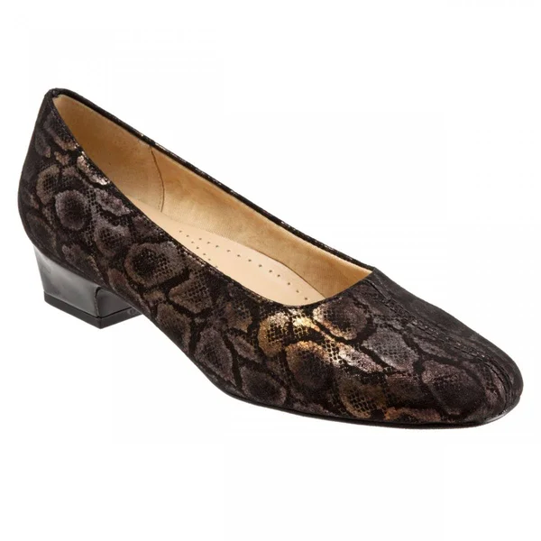 Trotters Women's Doris - Size: 6.5, Navy Micro Suede