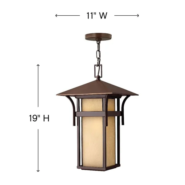 Hinkley Harbor Outdoor Hanging Light - Satin Black - 2572SK