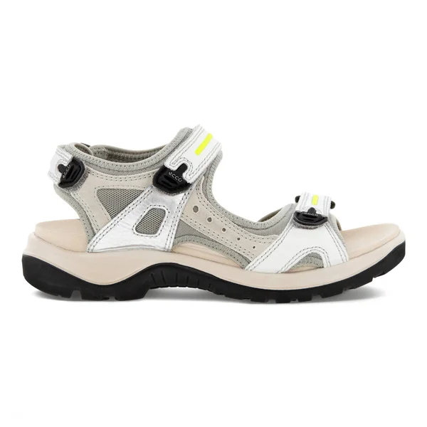 Ecco Offroad Women's Flat Sandal Multicolor, Silver Metallic, 35, M