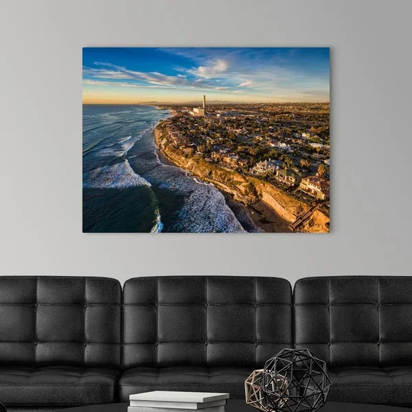 Carlsbad Shores and The Power Plant, Canvas Wall Art, 40x30, Great Big Canvas