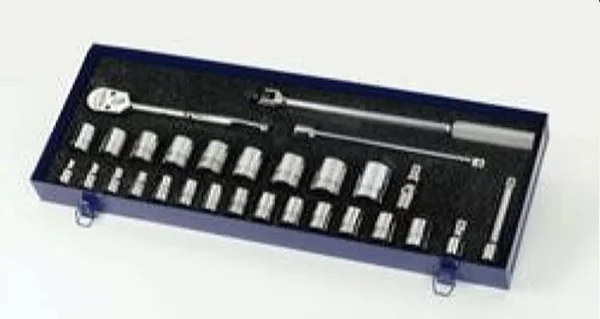 Williams MSS-22F 1/2x22 Drive Socket/Tool Set, 12 Point, 22 Piece