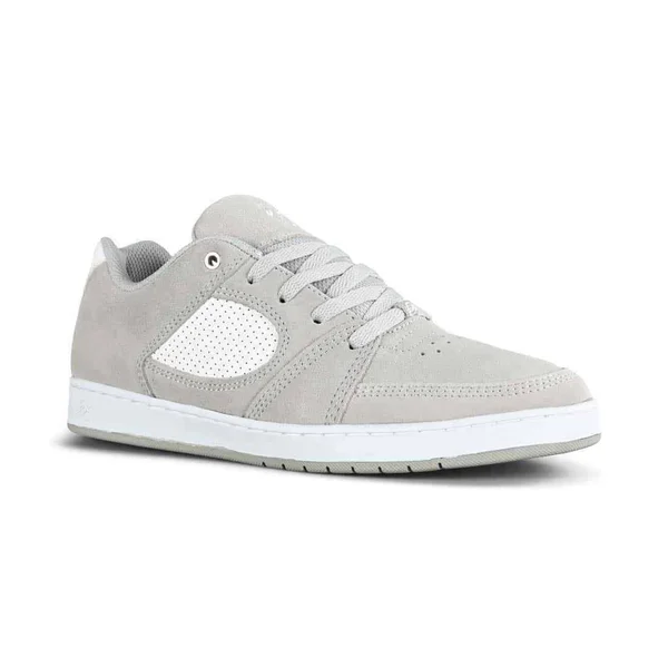 ES ACCEL Slim Skate Shoes - Grey - White - 13 UK