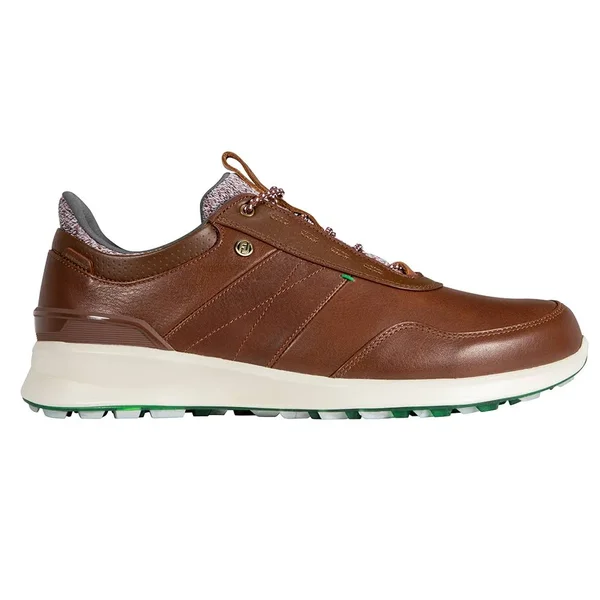 FootJoy Stratos Men's Spikeless Laced Golf Shoe, Cognac