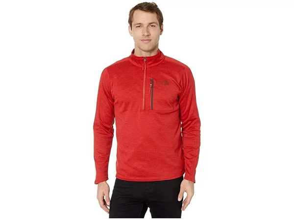 The North Face Men's Canyonlands 1/2 Zip, Pompeian Red Heather, XL