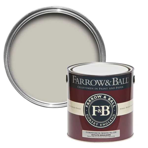 Farrow & Ball Cornforth White Paint US Gallon Exterior Masonry No.228