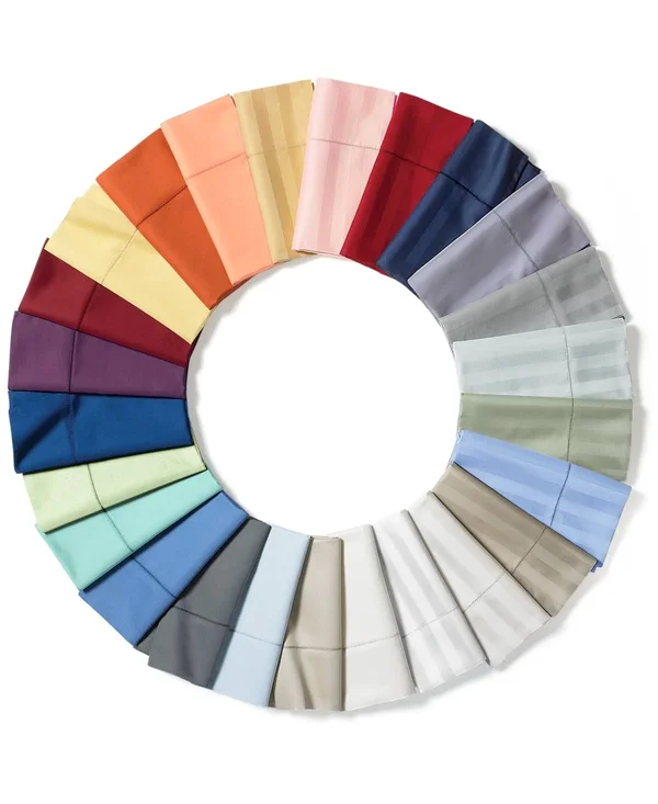 Charter Club Damask 1.5x22 Stripe California King 4-pc Sheet Set - 550 Thread Count 100% Supima Cotton, Created for Macy&s - Lemo