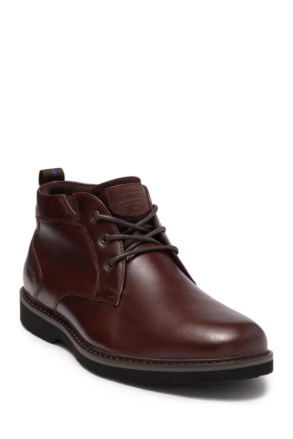 Men's Nunn Bush Denali Waterproof Plain Toe Chukka Boot - Size: 12, Brown