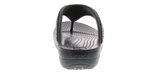 Crocs Women's Sloane Embellished Flip Flop, Size: 6, Black