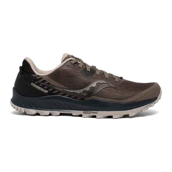 Men's Saucony Peregrine 11 Wide Gravel|Black - Size 7W