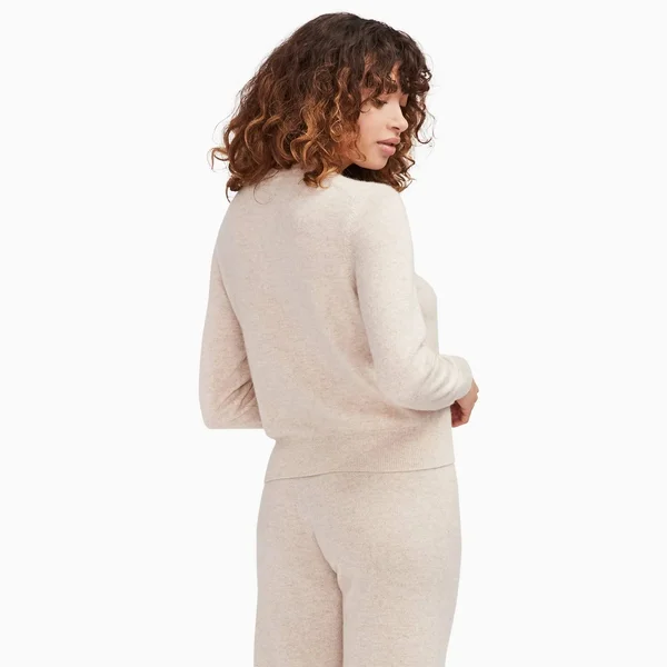The Essential Cashmere Sweater Womens White, XXL by NAADAM