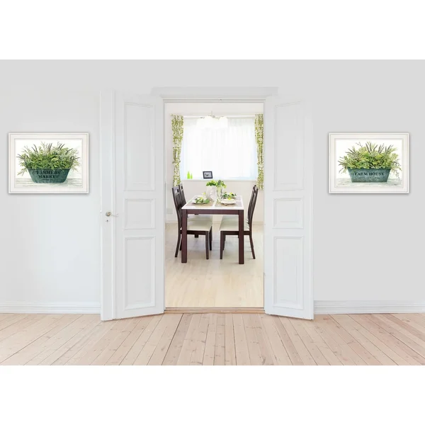 Farm Market Bouquet 2-Piece Vignette by Cindy Jacobs White Frame