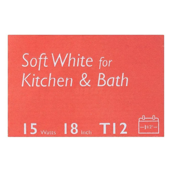 Philips 15-Watt 18 in. Linear T12 Fluorescent Tube Light Bulb - Soft White (3000K) (6-Pack) 141465
