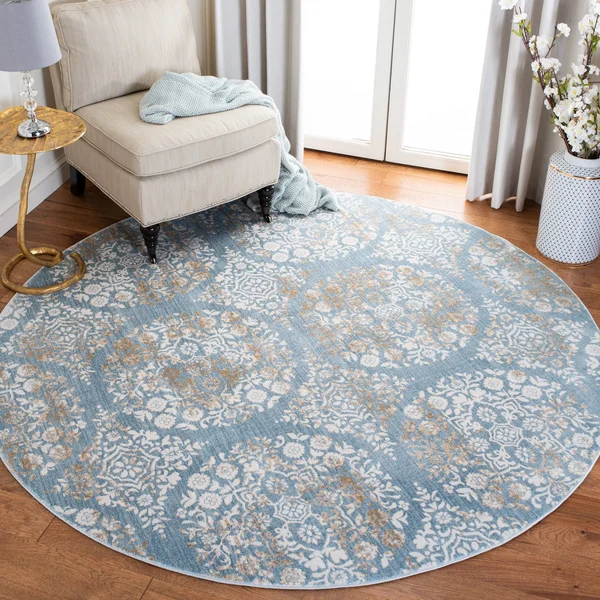Safavieh Isabella 4& x 6& Area Rug in Denim Blue