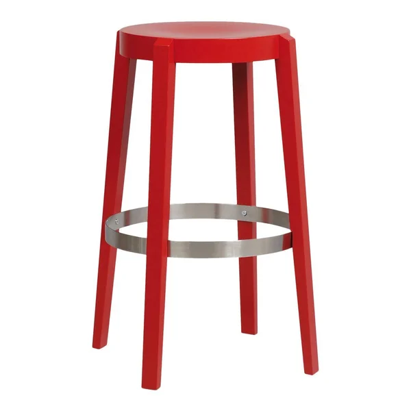 Ton Punton Bar/Counter Stool w/ Stainless Steel Metal Ring, B47 Pine Green, Counter Height: 24x22 Sh - [Bar & Counter Stool
