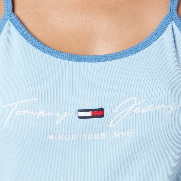 Tommy Jeans Pastel Strap Dress Light Powdery Blue