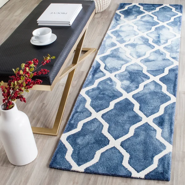 Safavieh 2&-6x22 x 4& Dip Dye DDY540C Grey - Ivory Rug