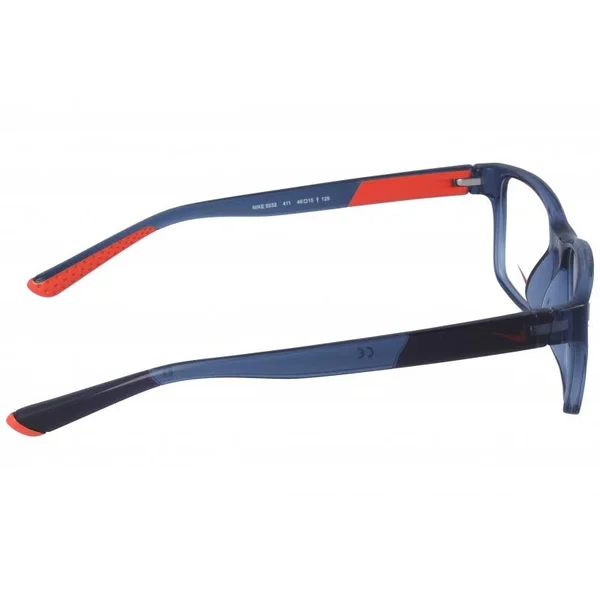 Nike 5532 Eyeglasses - 411 Crystal Gym Blue/Hyper Crimson