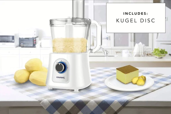 Courant 12 Cup Food Processor (White)