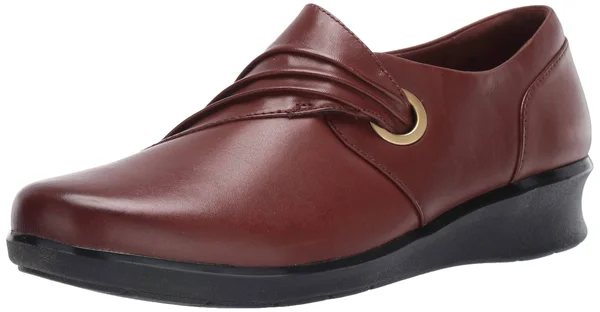 Clarks Hope Shine 8.5 Women's Mahogany